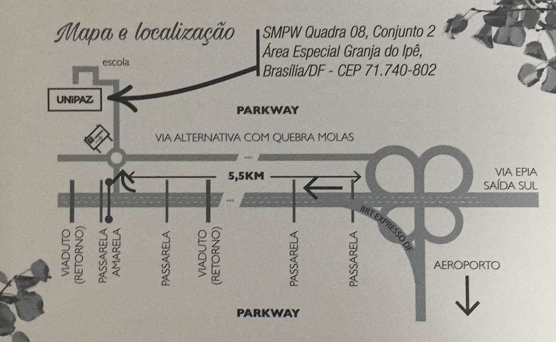 Mapa da Unipaz